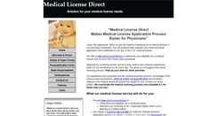 Desktop Screenshot of medicallicensedirect.com
